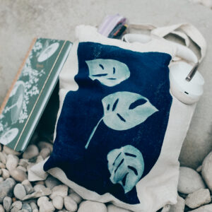 Tote bag - impression cyanotype originale