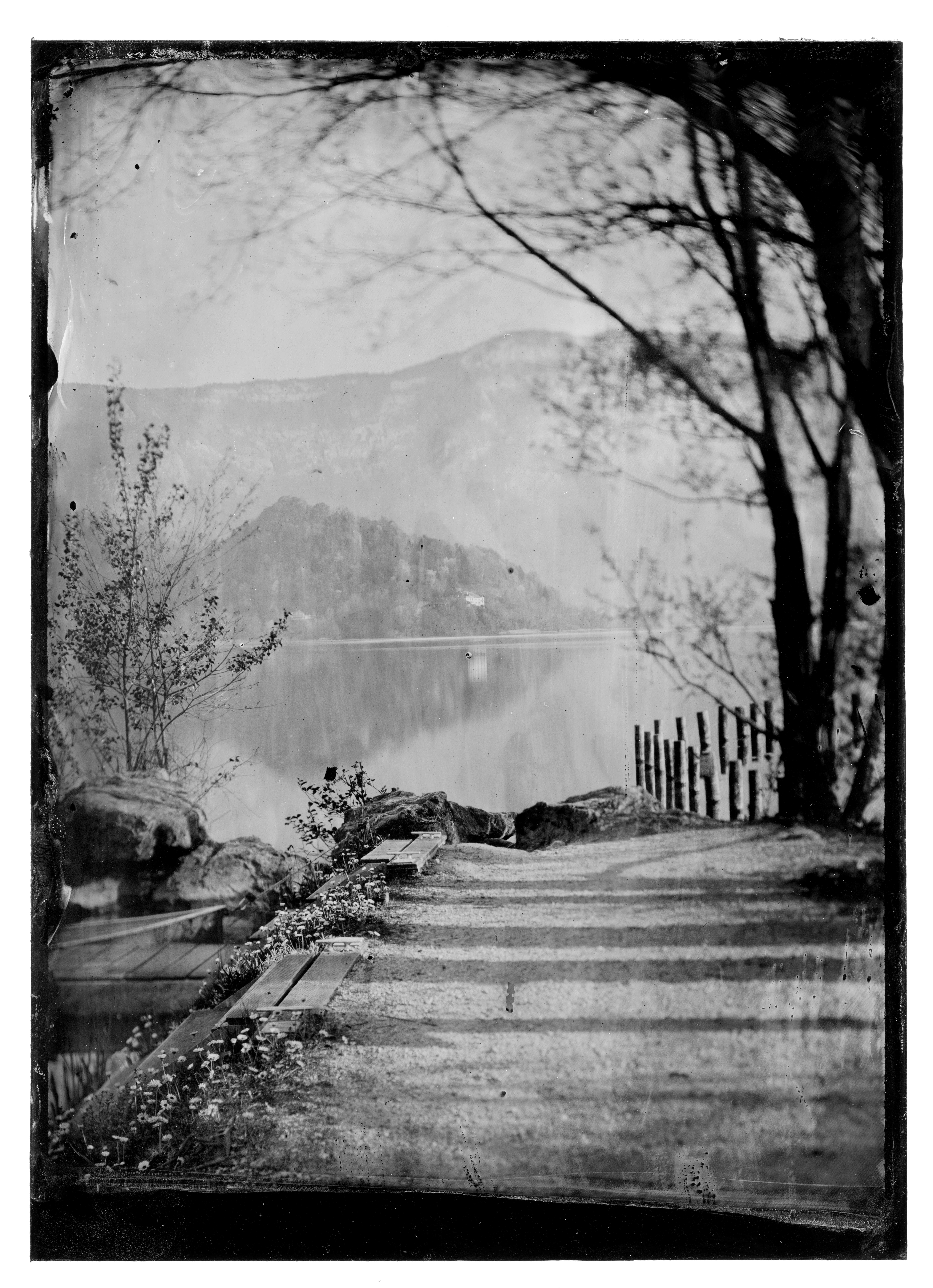Tirage photo collodion humide édition limitée – La jetée du lac