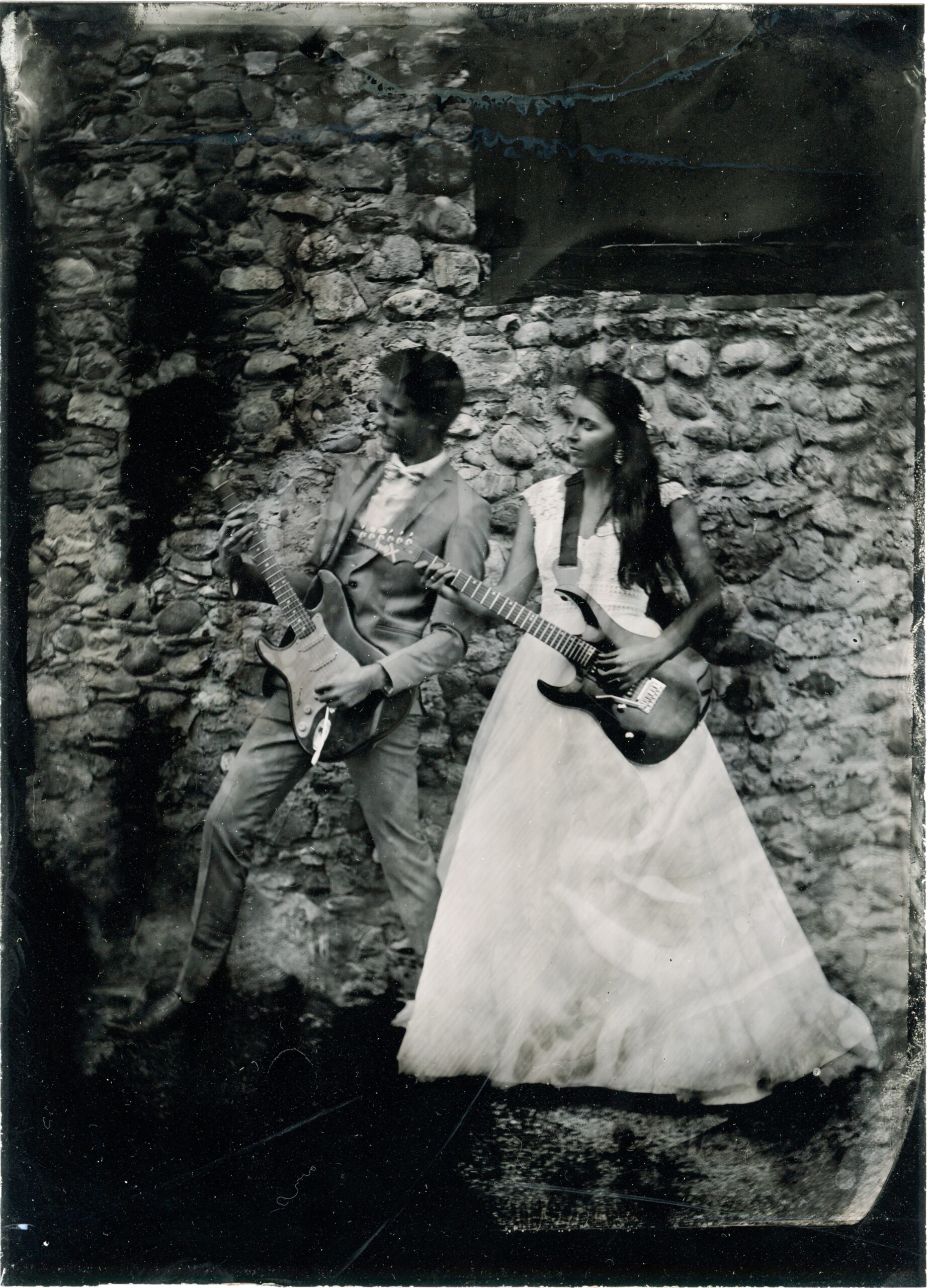 photo mariés collodion humide